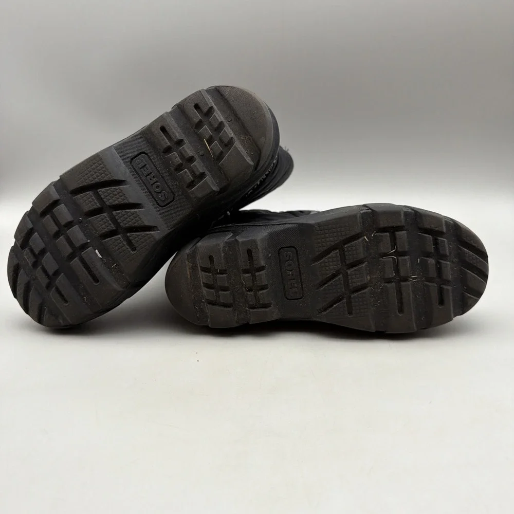 Sorel Youth Flurry Boots Black/City Grey Size 3